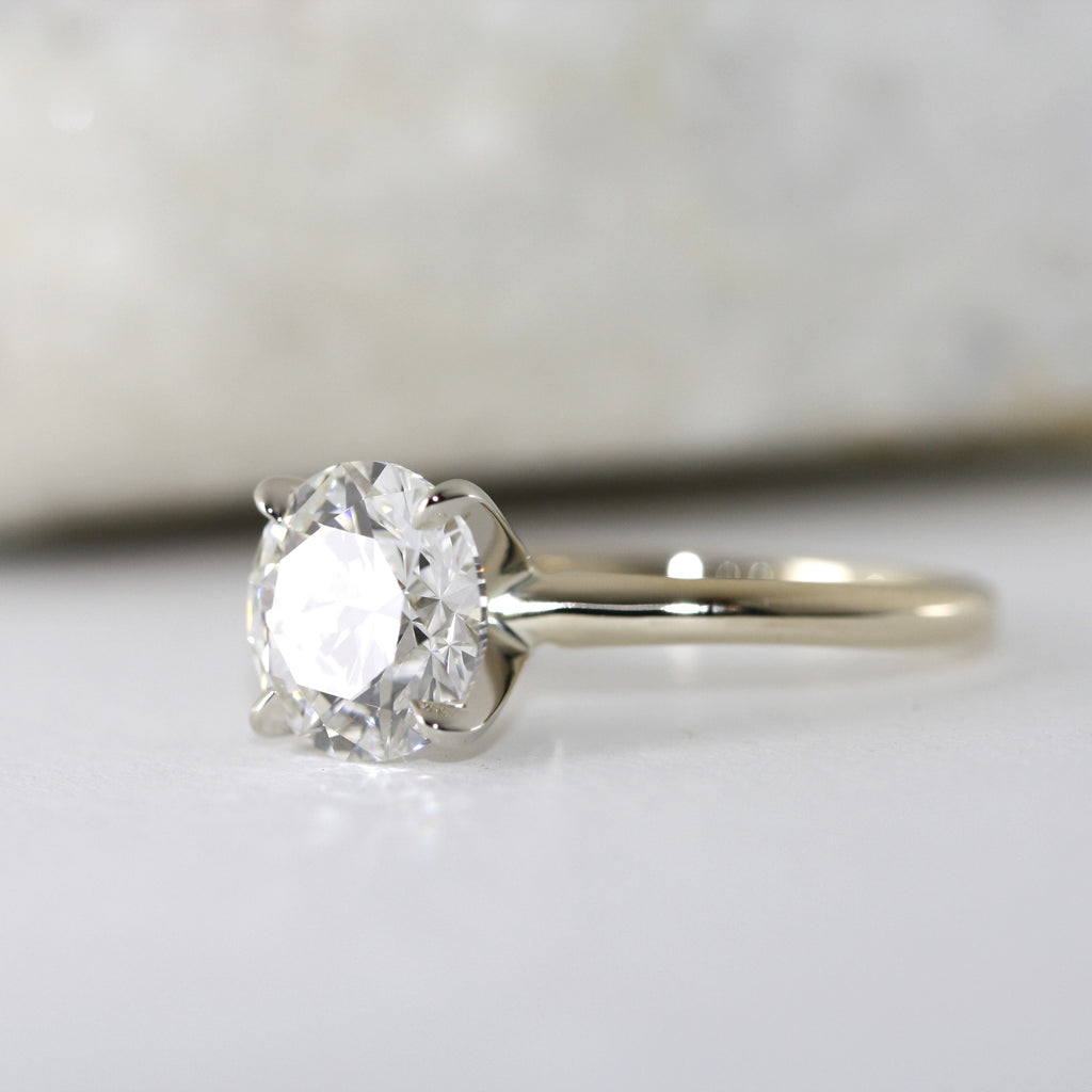 solitaire single stone ring