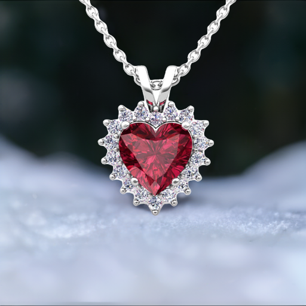 heart shape necklace gift for her