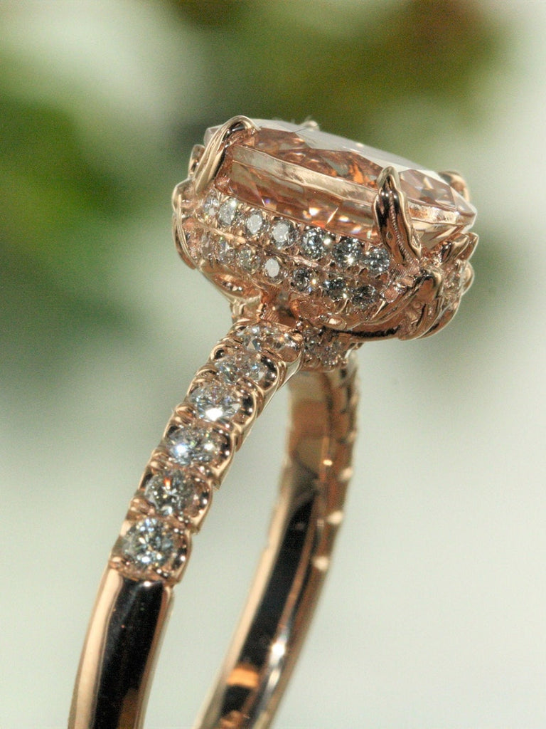 pave diamond ring engagement ring