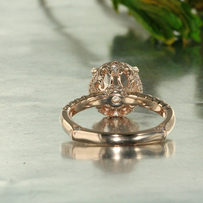 euro style shank engagement ring