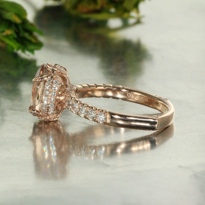 morganite and conflict free ring