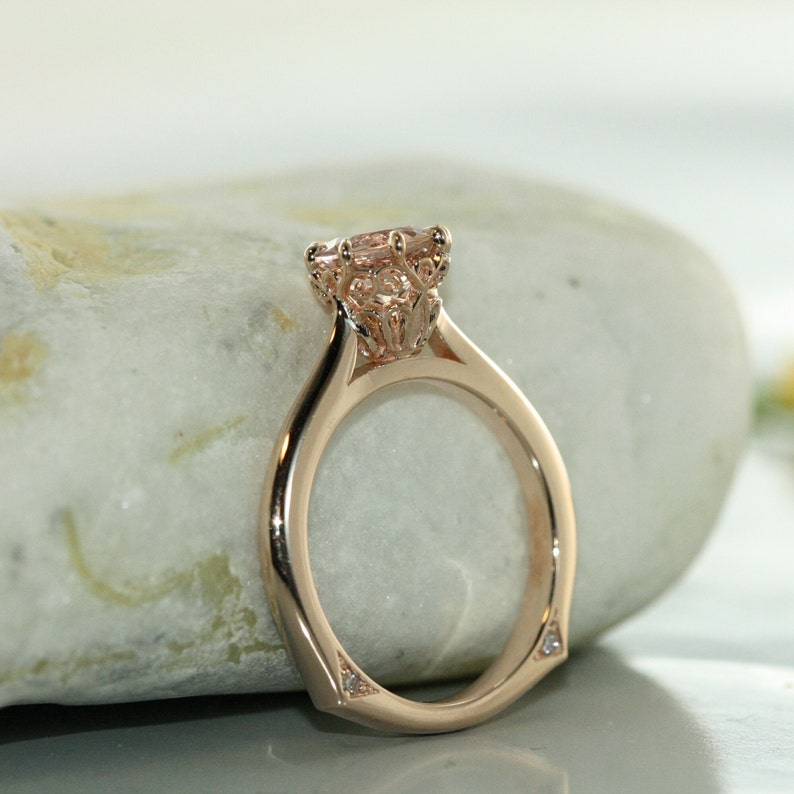 diamond and morganite anniversary ring