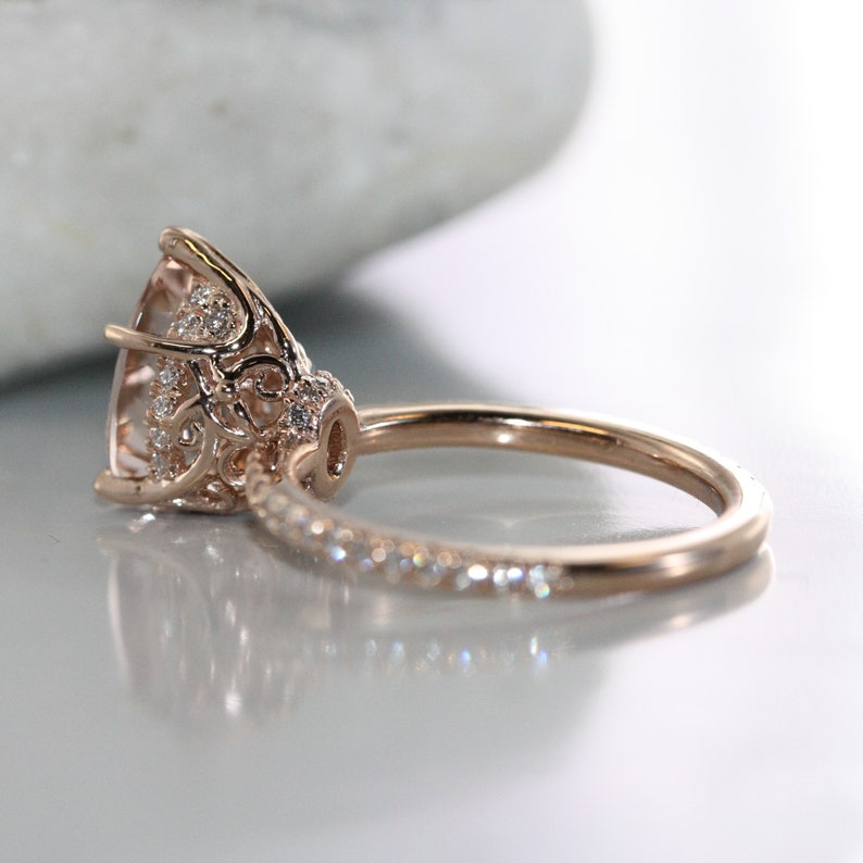 custom made engagement ring pear shape