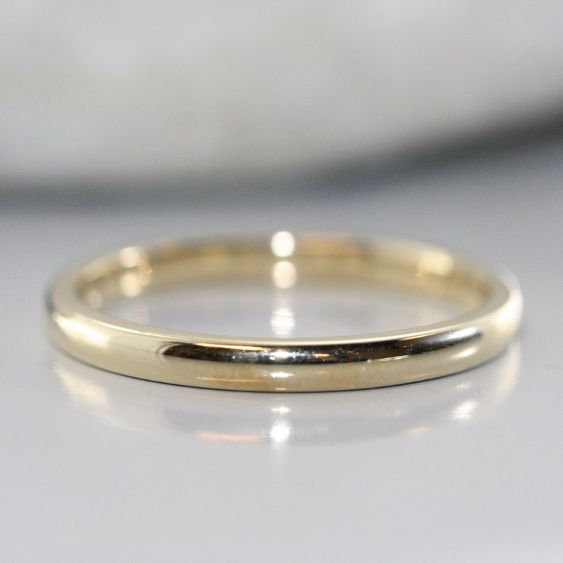 Balance-Women's 14k Yellow Gold Wedding Band Ring image 2